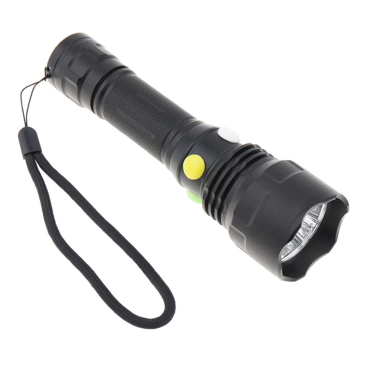 SecurityIng 4 in 1 Multicolor Tactical Flashlight White Red Green Yellow Light Torch Rechargeable Waterproof for Hunting Hiking - купить по