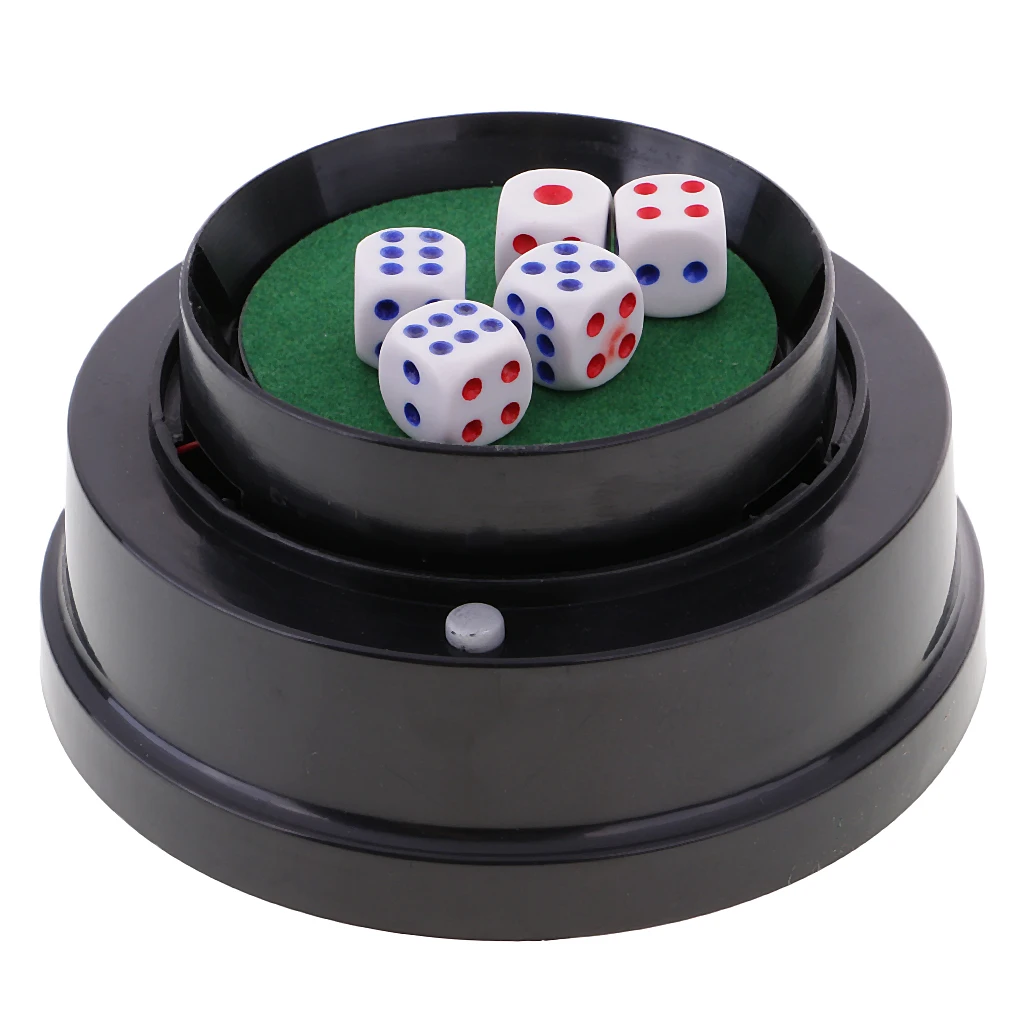 Automatic Dice Cup Game Electrical With 5 Dices For Party Gathering |