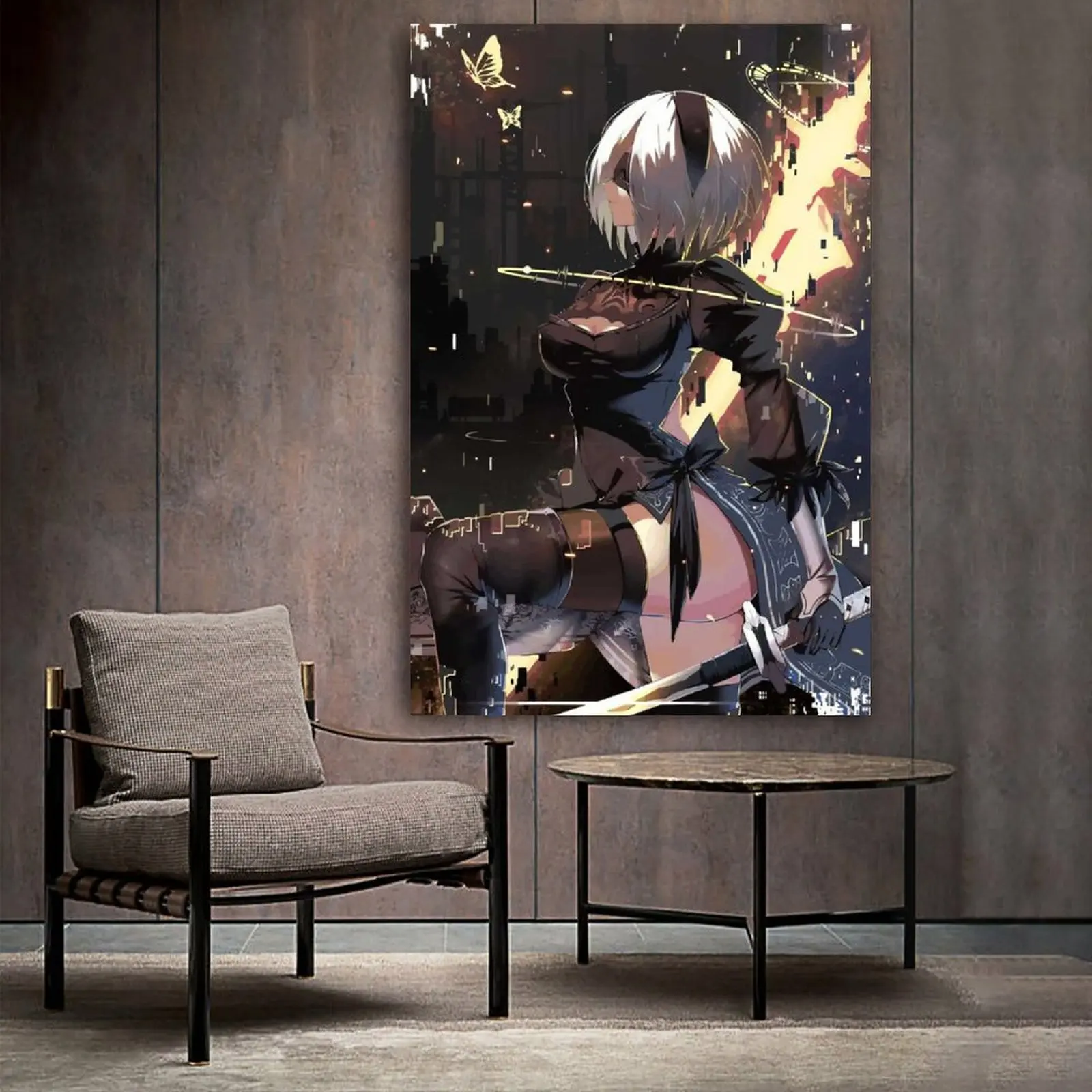 

NieR Automata Game Canvas Poster Bedroom Decor Sports Landscape Office Room Decor Poster Gift