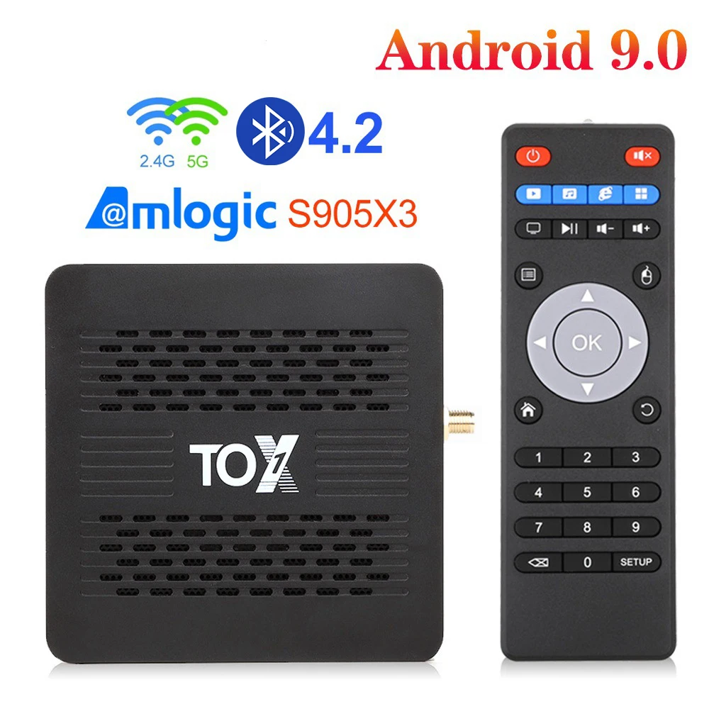 

Android 9.0 TV Box 4GB RAM 32GB ROM S905X3 Quad Core ARM Cortex-A55 CPU 1.9GhZ Support 8K Smart TV Box