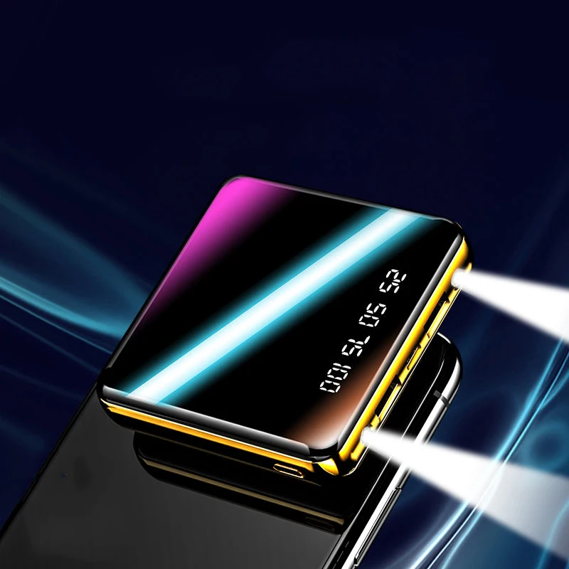 Мини банк силы 30000mAh быстрое зарядное устройство для всех смартфонов 2 USB LCD