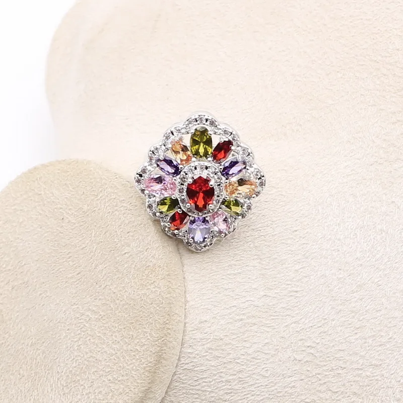 Набор ювелирных изделий из серебра 2021 пробы с кубическим цирконием для женщин