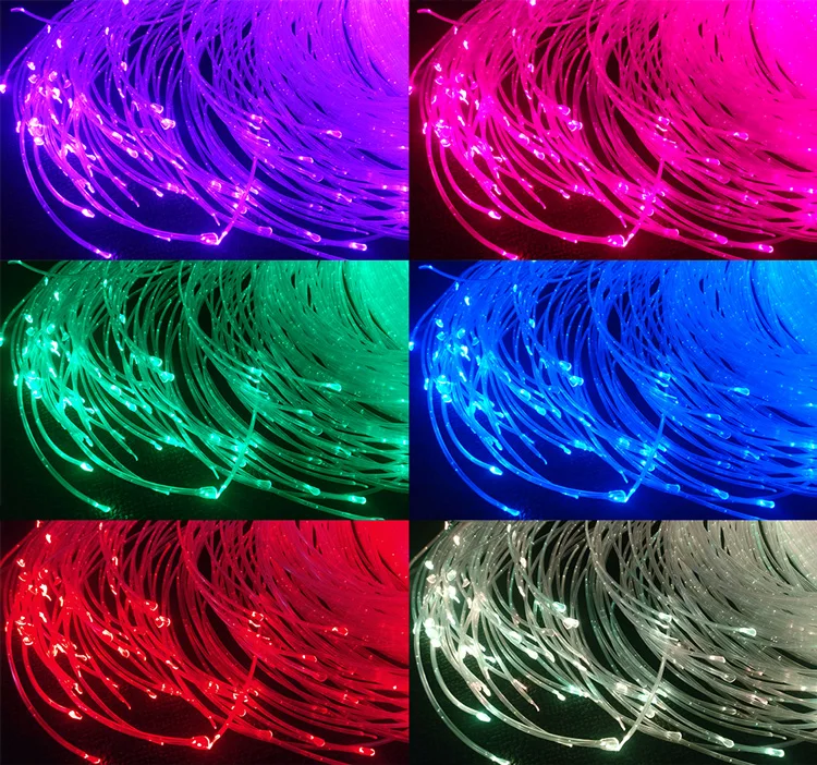 Maykit безопасный теплый морской светодиодный 160 шт. 3*0,75 мм 3 м волокно 16 Вт RGB светодиодный волоконно-оптический светильник для двигателя волоконно-оптический светильник для детской сенсорной комнаты
