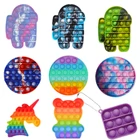 Пуш-поп-пузырь сенсорный 2021 фиджет Ранд нуждается в сжимании для взрослых и детей Забавный антистрессовый фиджет для снятия стресса