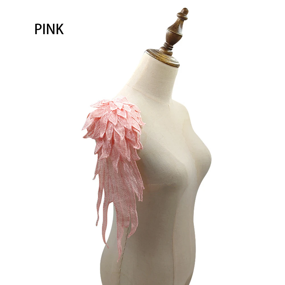 Водорастворимое кружево на цветочной вышивкой крыльями узоры DIY кружевные