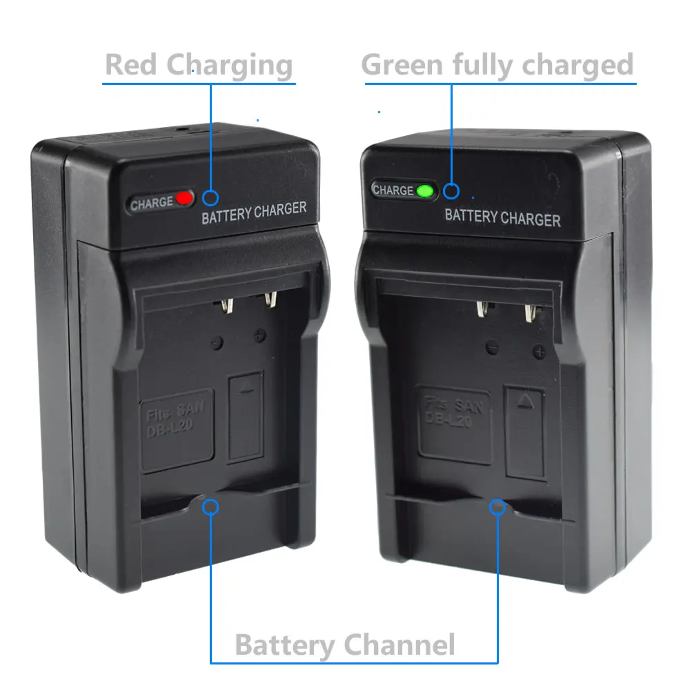 Сменный аккумулятор + зарядное устройство Автомобильная вилка для Sanyo DB-L20 L20A L20AU