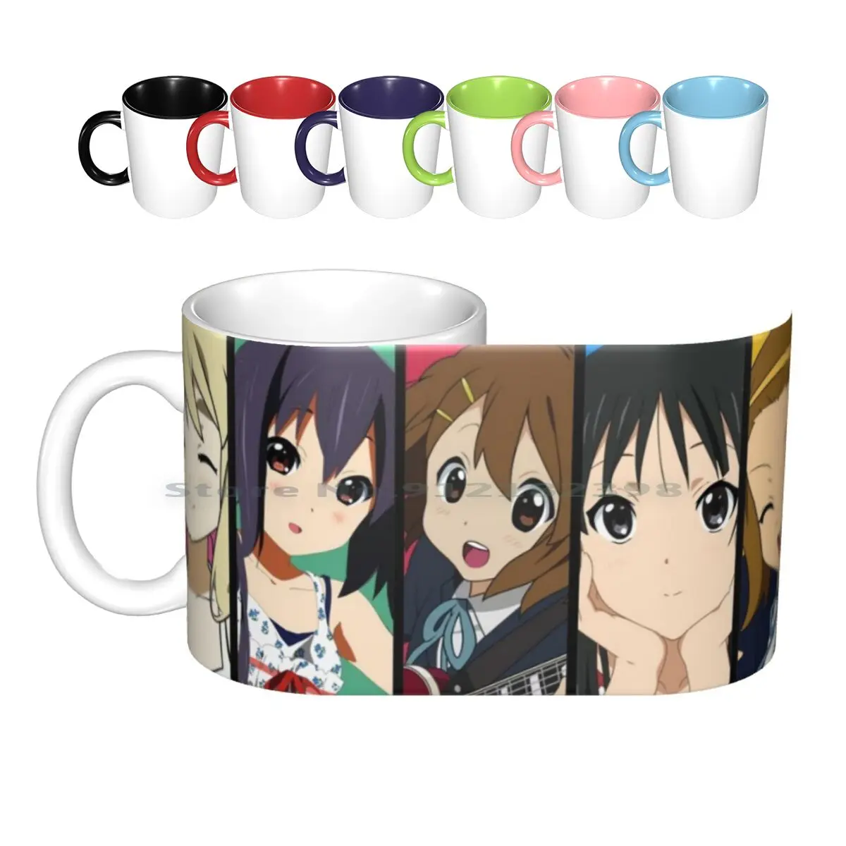 Anime Inspired Shirt Ceramic Mugs Coffee Cups Milk Tea Mug Anime Manga Akiyama Mio Hirasawa Yui Kotobuki Tsumugi Nakano Azusa