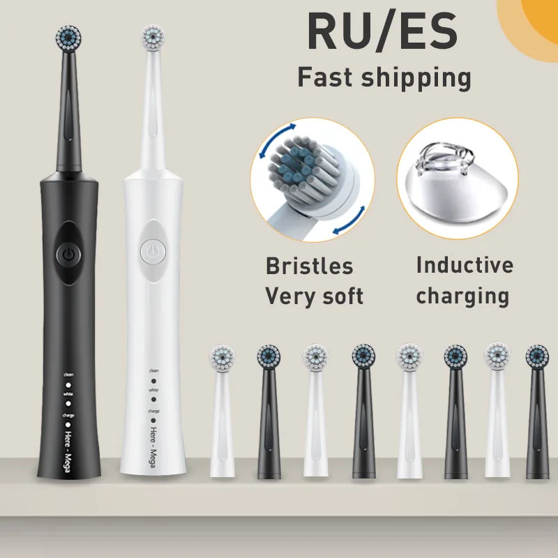 

Electric Sonic Toothbrush Rotating Ultrasonic Automatic tooth brush Oral Care cleaning Replaceable brush head oral hygiene