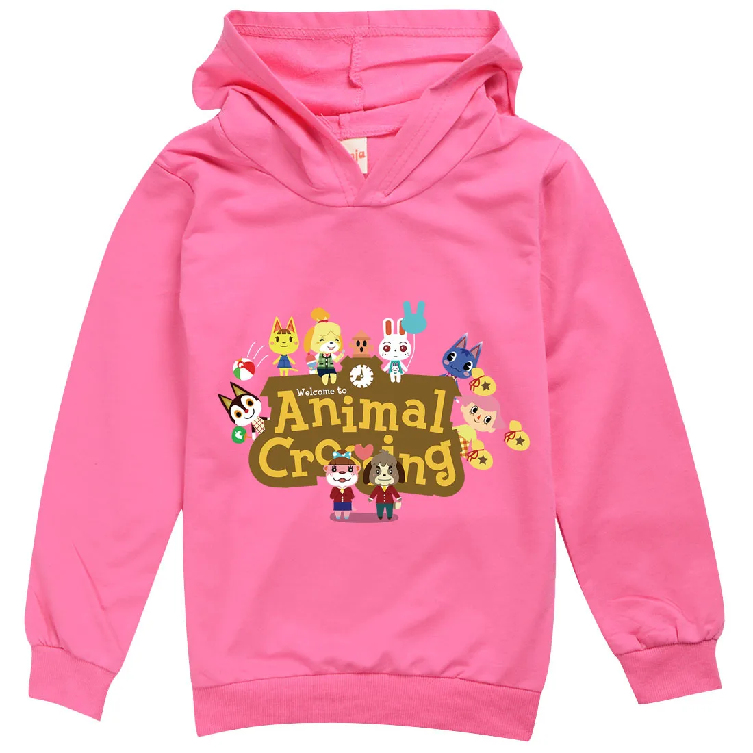 2022 Spring Autumn Children Clothes Animal Crossing Long Sleeve Hoodies Boy Girl Print Cartoon Fashion Sweatshirt Kids Clothing |