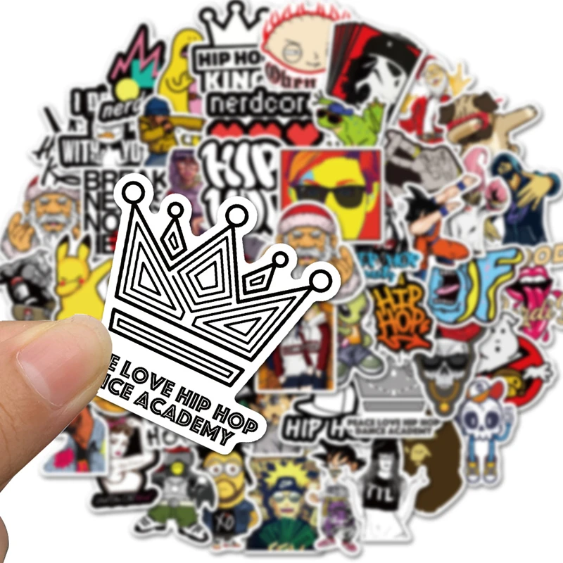 10 30 50pcs Fashion Brand Logo Stickers Hip Hop Style Sticker For Laptop Phone Case Girls Retro Anime Stickers Kids Toys Aliekspress