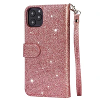 ladies shiny pink phone case for iphone13 flip type simple zipper phone case wearable prevent damage by sharp objects soft case