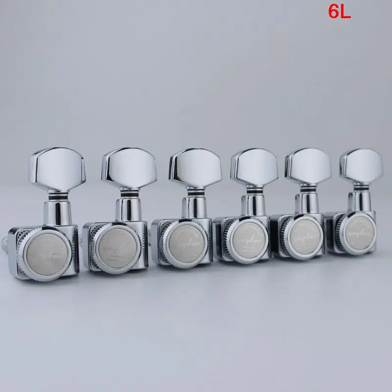 Cabeças da Máquina sem Parafusos Ajuste de Chave Guyker Travamento Pinos Afinadores Cromados 6r – 6l