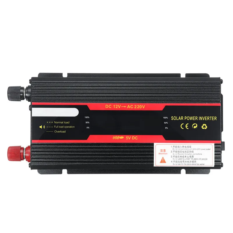 

Car Inverters 4000W Pure Sine Wave Voltage Converter DC 12/ 24V to AC 110V/220V Intelligent Transformer LCD Display