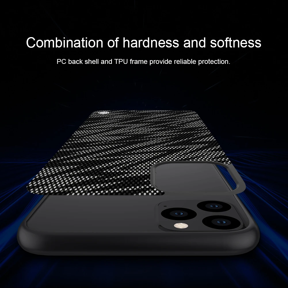 Для iPhone 11 XI NILLKIN Twinkle чехол Роскошный гибкий ТПУ PC задняя крышка полиэфирная сетка светоотражающий чехол для телефона Fundas