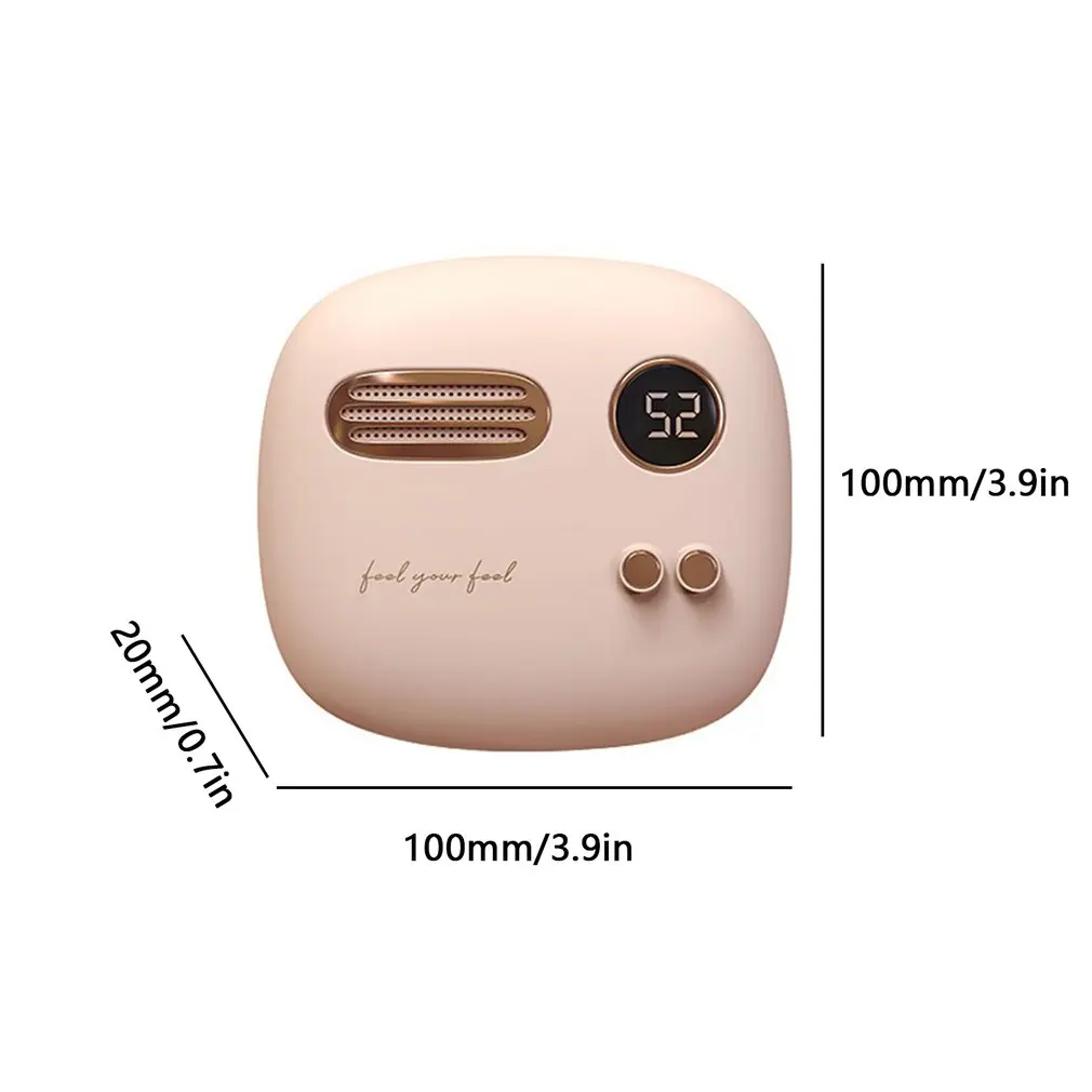 

Charging Hand Warmer Retro Hand Warmer Power Bank Digital Display Powerbank USB Heater For Travel Home