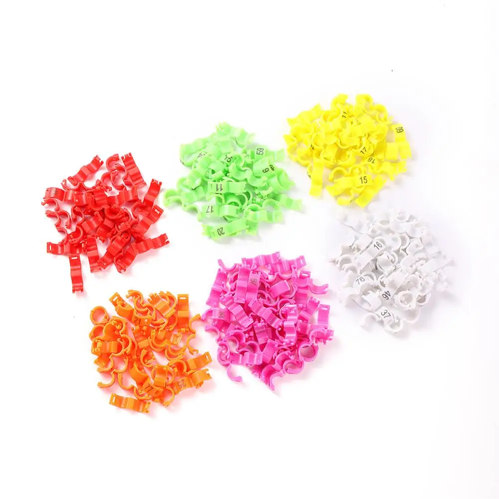 

20Pcs Inner diameter 2.7mm 3mm 4mm 4.5mm 5mm Canary Clip Ring Bird Pigeon Small Parrot Leg Rings Birds Foot Rings Bird Clip Ring