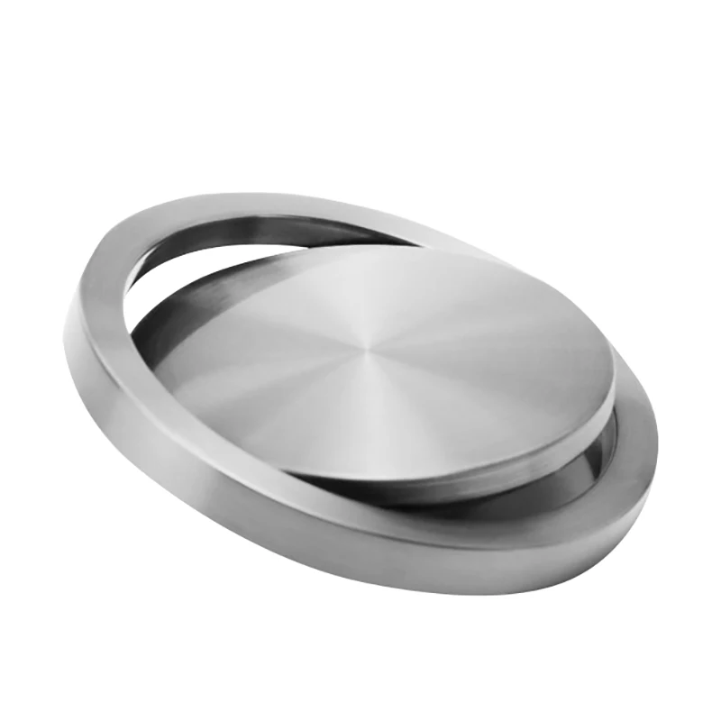 Kitchen Flap Lid Stainless Steel Flush Recessed Built-In Balance Cover Trash Bin Garbage Can Counter Top | Дом и сад