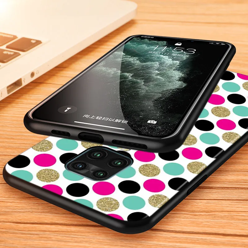 

Silicone Cover Red Blue Polka Dot For Xiaomi Redmi 9A 9C Note 9 9S Pro Max 8T 8 7 6 5 Pro 5A 4X 4 Prime Phone Case