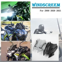 for 2020 2021 kawasaki z900 zr900 double bubble windscreen windshield wind deflector viser with bracket motorcycle z 900 parts