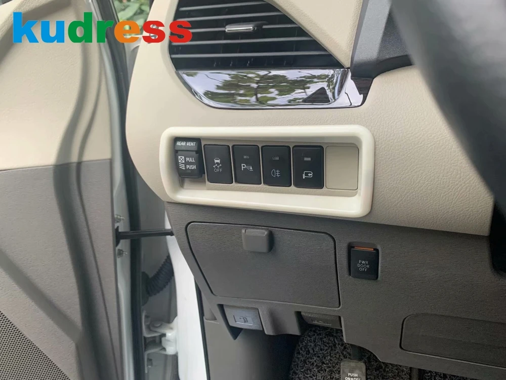 Для Toyota Sienna 2019 2020 углеродное волокно переключатель фар автомобиля крышка отделка