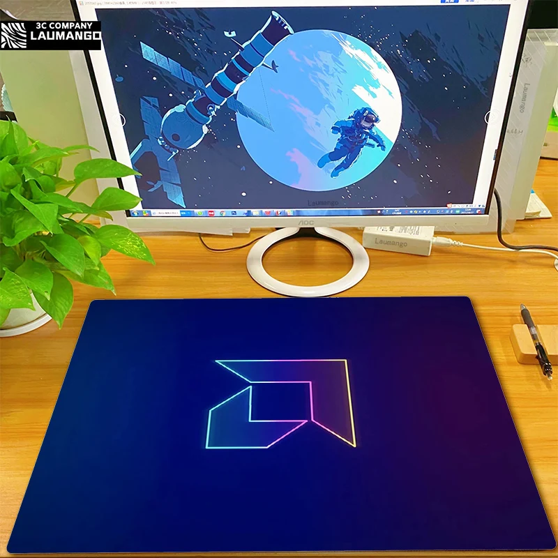 

AMD Mousepepad Pc Gaming Computers Big Mouse Pad Anime Office Carpet Table Pads Laptop Gamer Rug Hololive Computer Desk Mat Diy