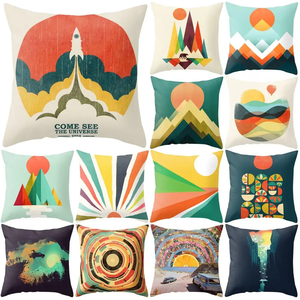 

Pillowcase Abstract Pattern Gift Nordic Home Sofa Throw Pillow Case for Bed