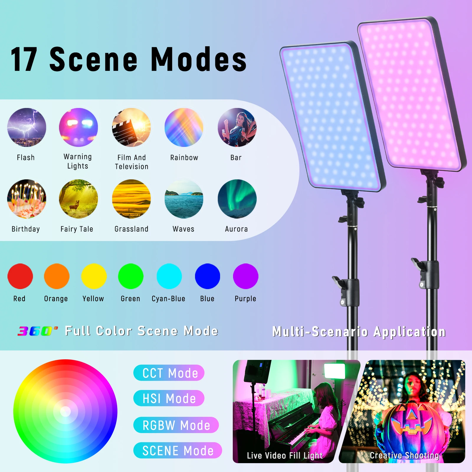 Viltrox weeylite sprite40 Вт RGB светодиодная подсветка для видеосъемки беспроводная