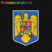 romanian coat of arms sticker decal self adhesive vinyl romania flag rou ro stickers for cars bicycles laptops motos