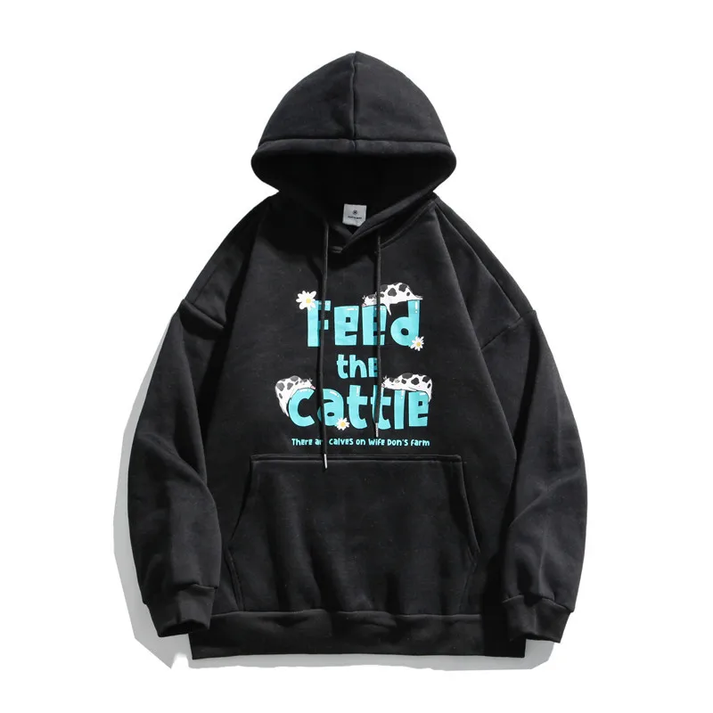 

Henry casual Plush thickened autumn winter Hooded Sweater men's and women's loose 2021 new couple's coat