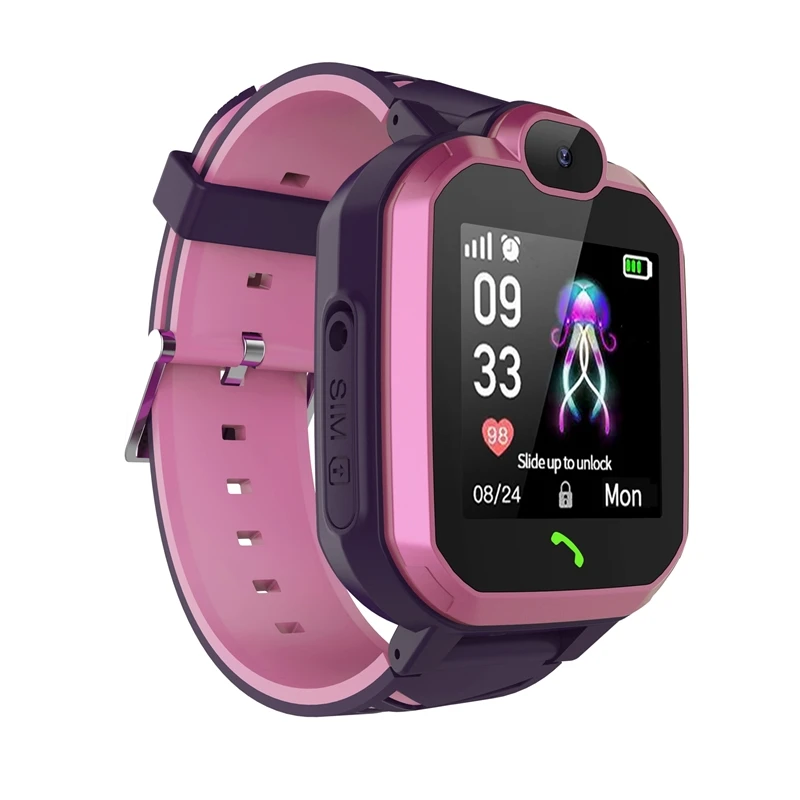 2G смарт часы с sim картой водонепроницаемые детские Смарт функцией SOS и