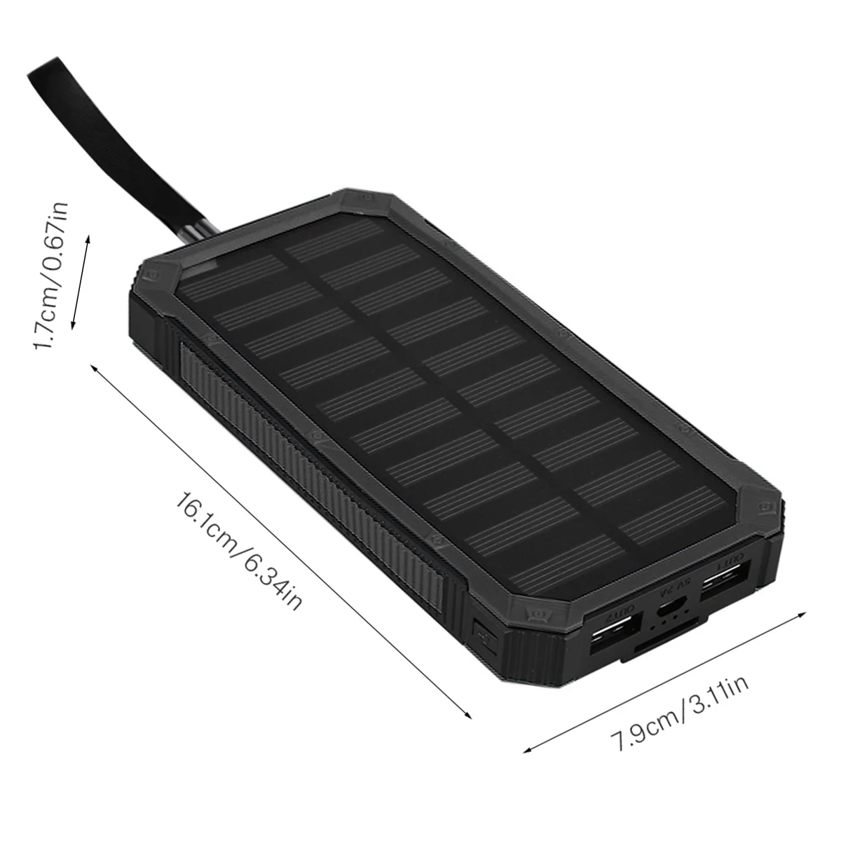 

20000 mA DIY Solar Power Bank Case Set Dual USB Port Fast Charging Power Bank Case Kit without battery