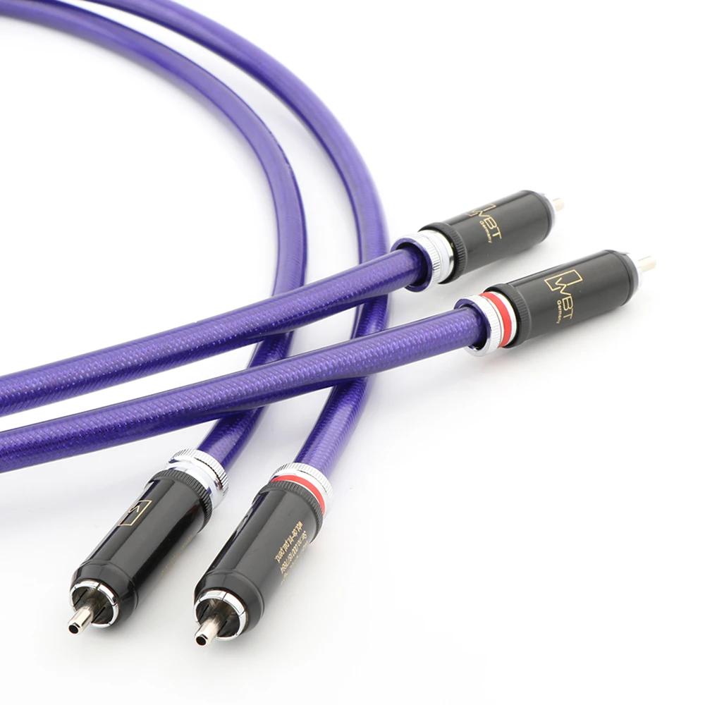 pair van den hul mc silver it 65g rca plug diy interconnect audio cable custom vinshle free global shipping