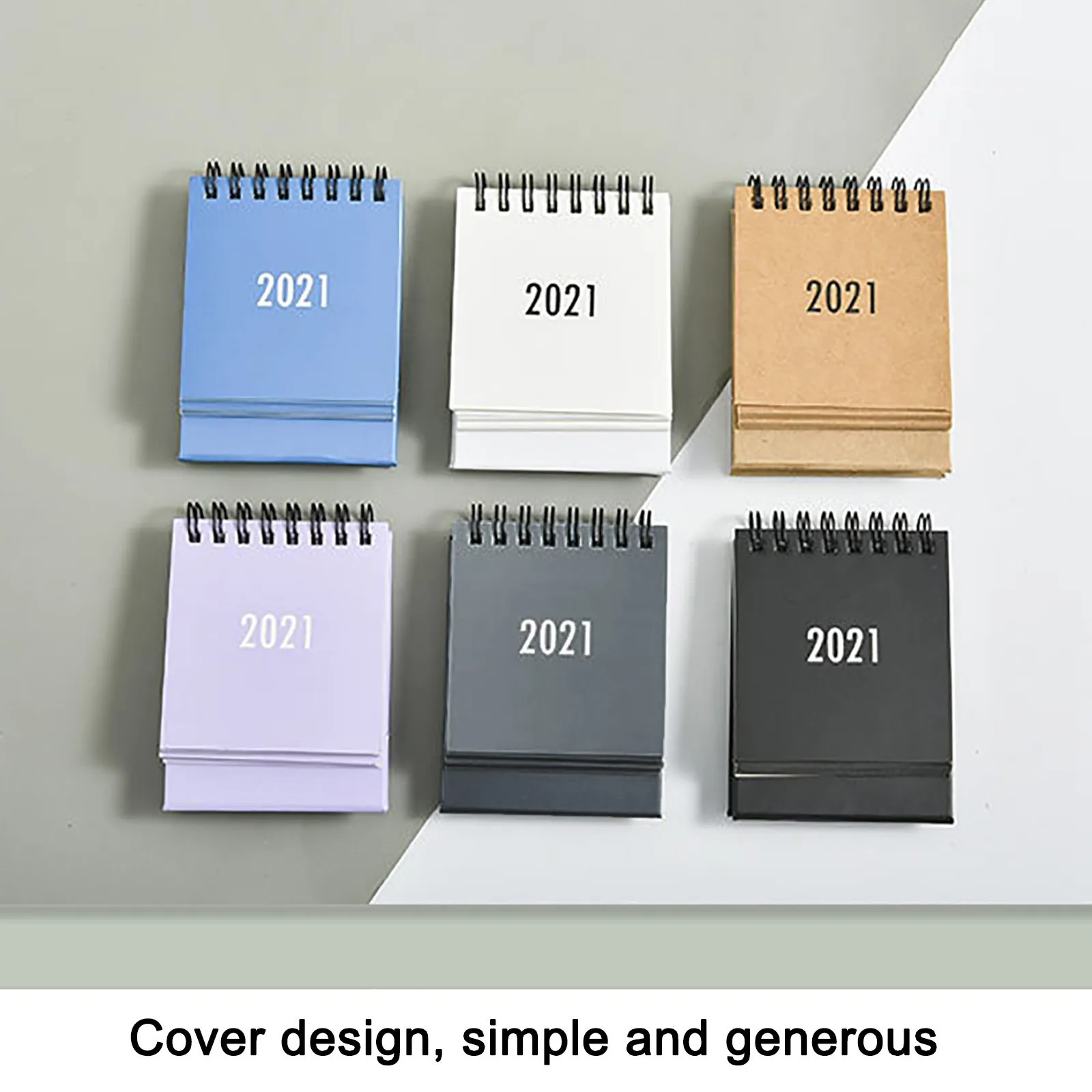 Маленький настольный календарь простой однотонный планировщик мини-календарь