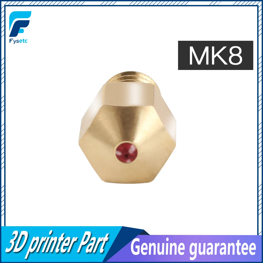 MK8 красный распылитель 1 75 мм сопла 0 4 высокотемпературный рубиновый сопло для PETG