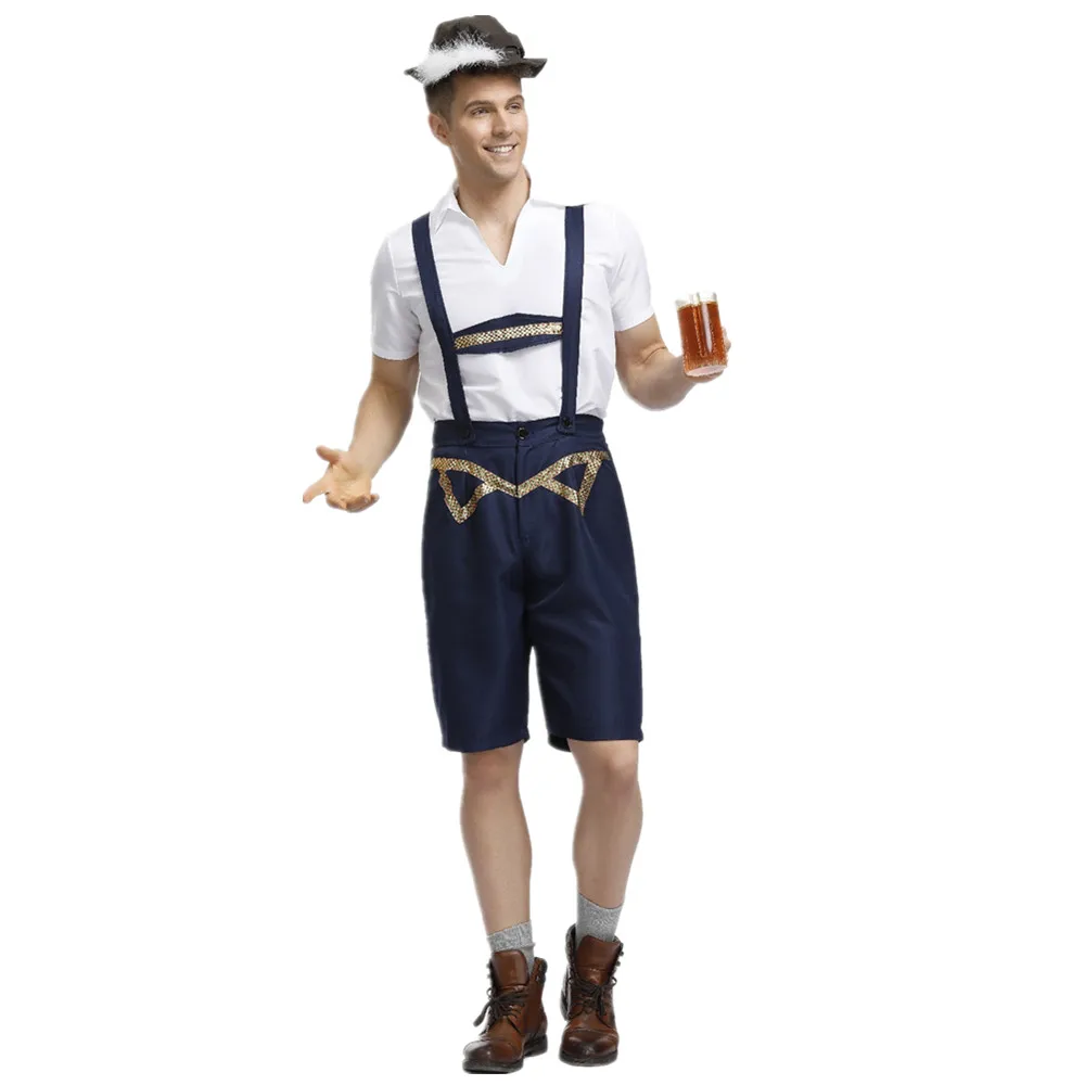 

Carnival Adult Male Oktoberfest Costume Lederhosen Bavarian Octoberfest German Beer Men's Party Fancy Costume