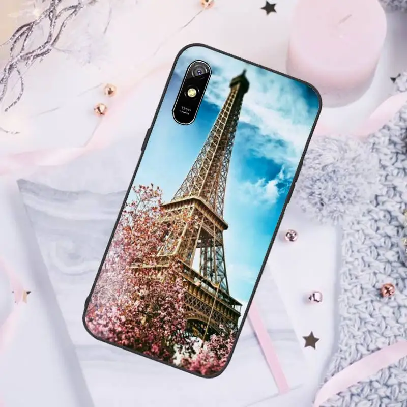

Romantic Paris Eiffel Tower Phone Case For Xiaomi Mi Redmi Note 7 8 9 pro 8T 9T 9S 9A 10 Lite pro