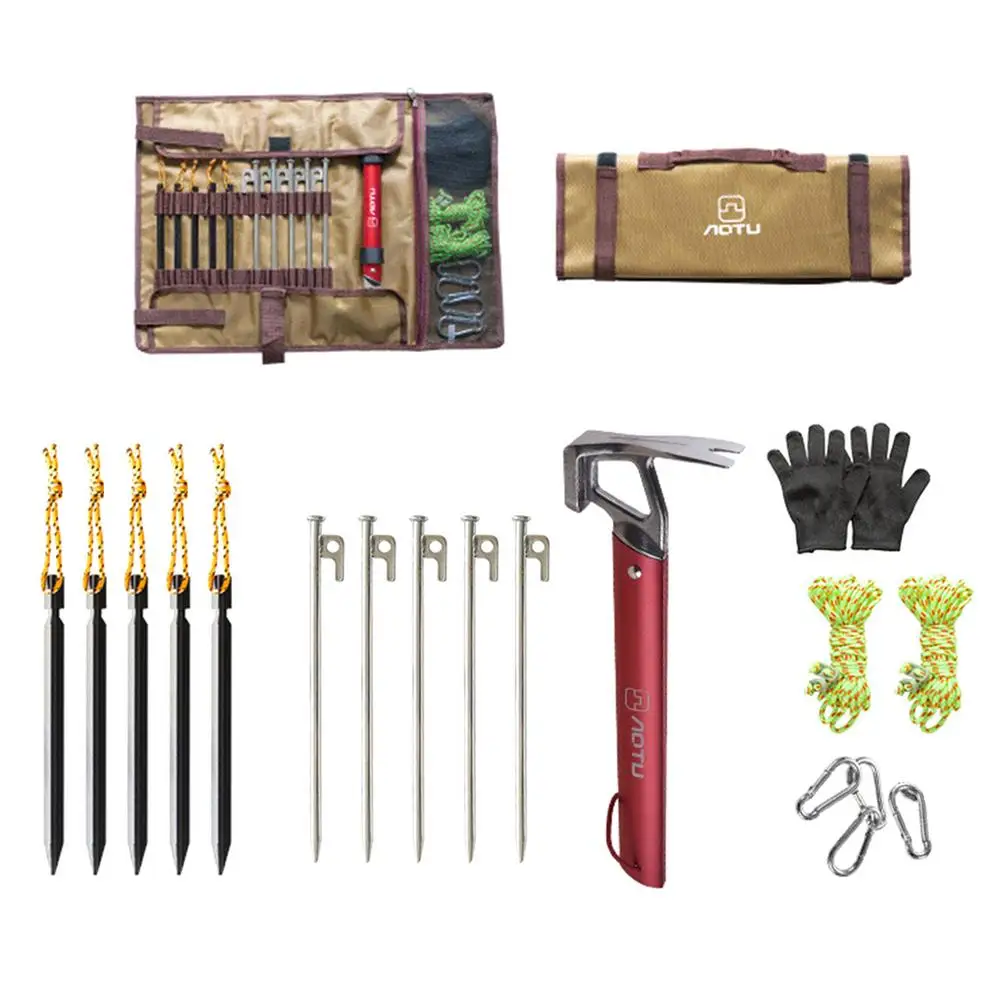 

Outdoor Camping Portable Stakes Sack Oxford Case Tent Nail Bag Pegs Organizer Storage Pouch for Tent Accessories Hiking Equipmen