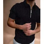 Мужская деловая Повседневная рубашка-поло в полоску, мужские однотонные рубашки поло, мужская рубашка с коротким рукавом, летняя рубашка, Мужская одежда, Азиатские размеры, 2021