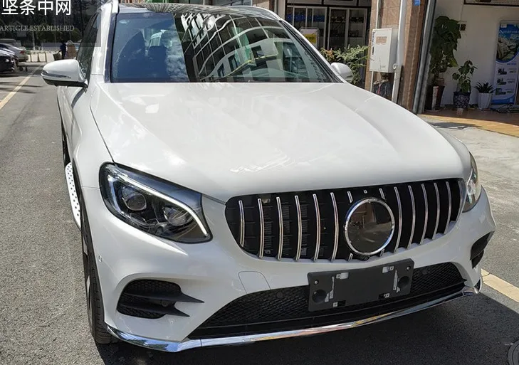 

Для benz GLC X253 спойлер гриль GT стиль для GLC260 GLC200 GLC250 GLC300 передняя губа ветровой нож Декоративная полоса
