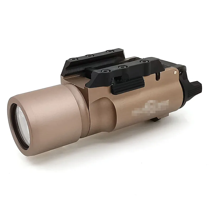 Коричневый SOTAC-GEAR Тактический X300 светодиодный светильник для оружия, светильник-вспышка, пистолет, винтовка Пикатинни 20 мм, крепление для охотничьего прицела - Цвет: Коричневый
