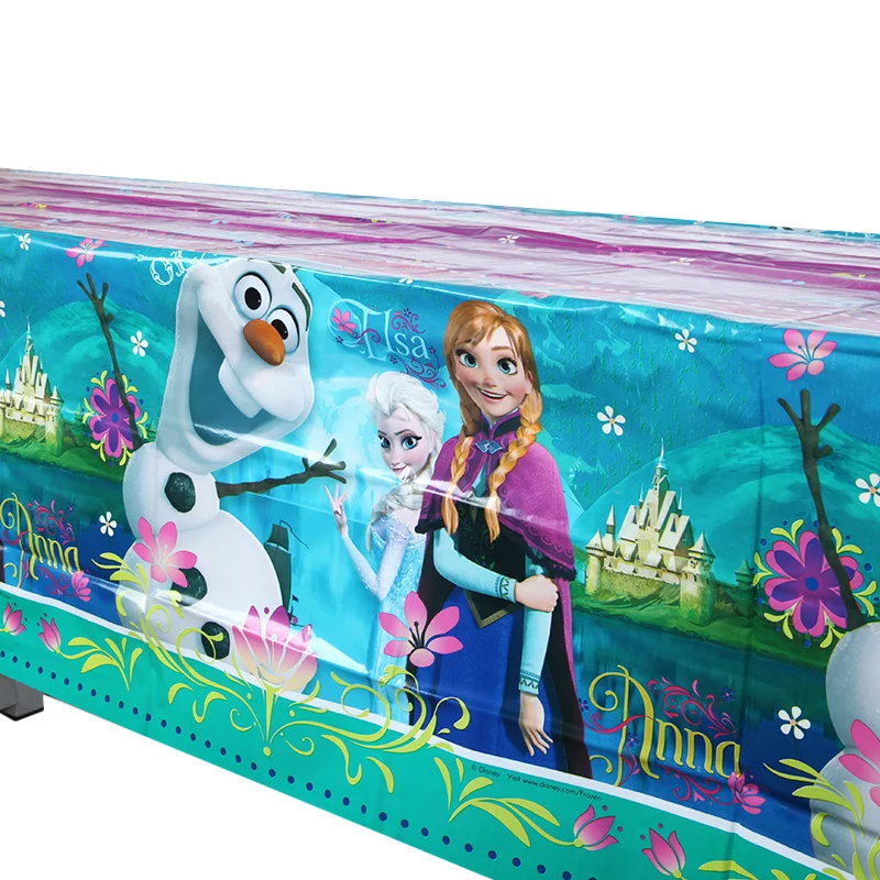 

180*130CM Frozen Elsa And Anna Party Tablecloth Baby Shower Kids Favor Tablecover Birthday Party Decoration Supplies Table Cloth