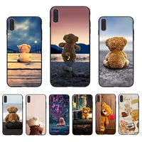traveling bear mobile phone case for iphone 13 12 mini se 2020 11 pro max xs shell 7 8 plus x xr 6 6s 10 5 hard cellphones cover