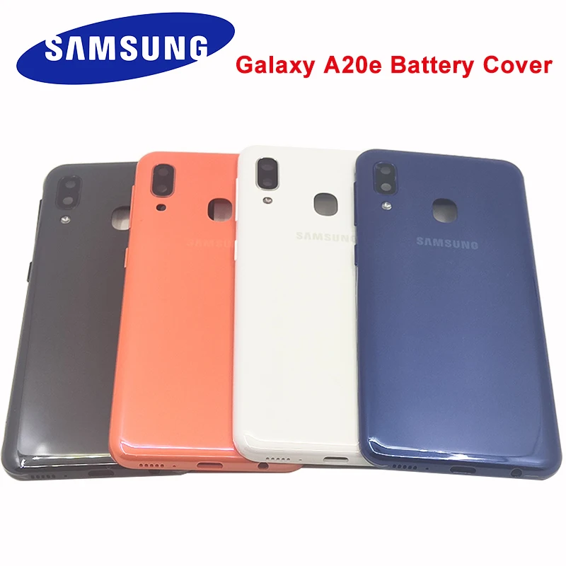 Samsung Galaxy A20E Задняя крышка батареи Дверь Корпус чехол Замена с ключ для боковой