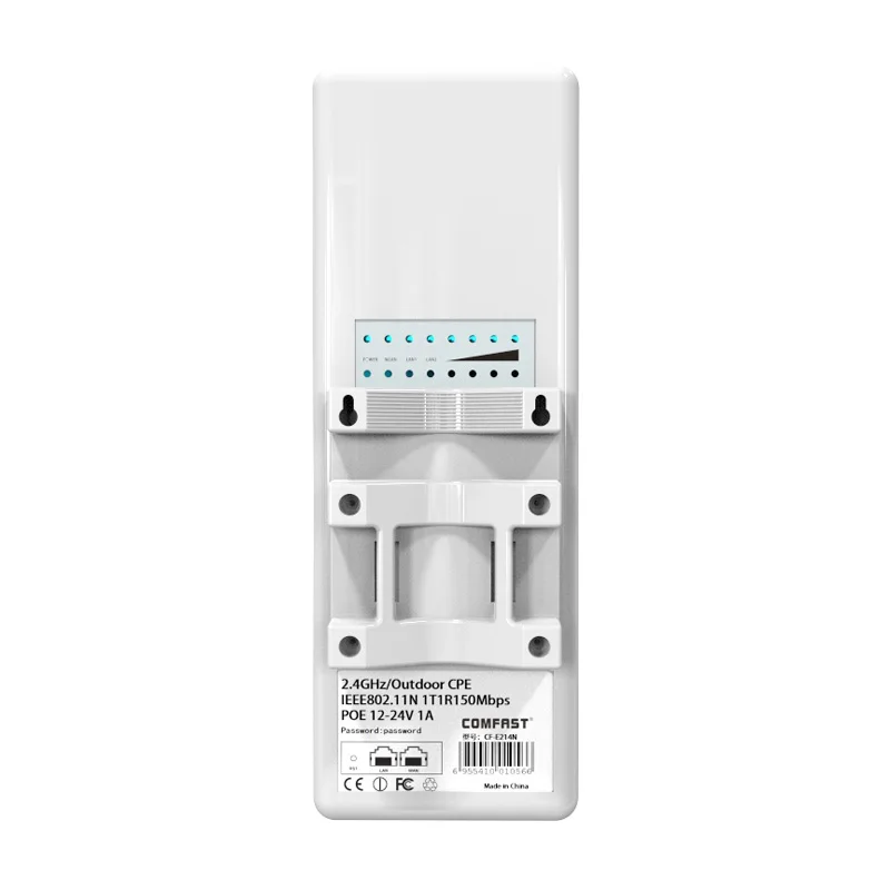 COMFAST 2 4G Wifi мост 3 км CPE48V POE Wi-Fi маршрутизатор 150 Мбит/с Открытый CPE встроенный