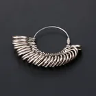 Кольцо Металлическое простое в использовании, размер r прибор измерение, ювелирные изделия 0-13