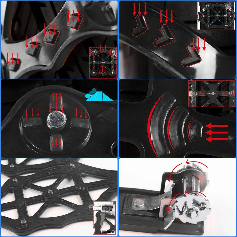 1pc Universal Car Wheel/Snow Chains | Snow Ice Belt For Cars Vans Anti-skid Easy To Install Durable Auto Wheel TPU Автомобили и