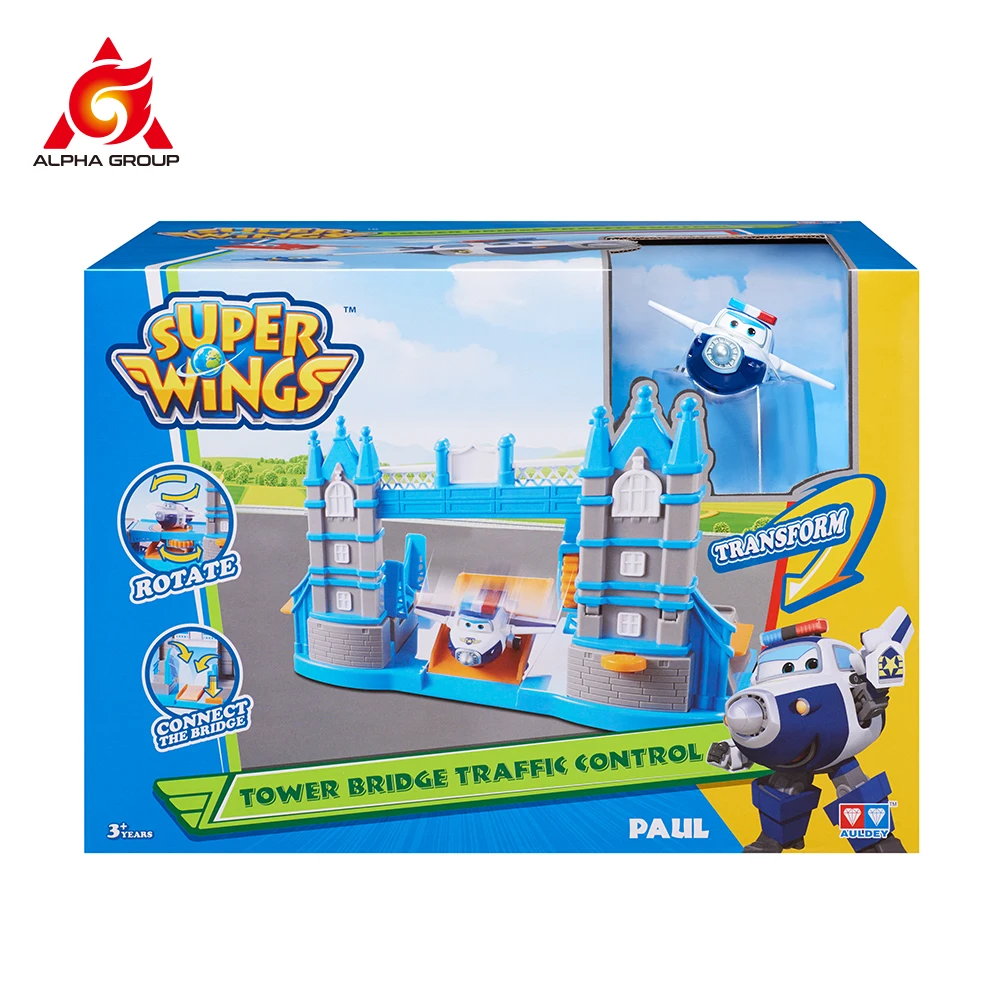 Супер Крылья башня мост управление движением Самолет Роботы экшн-фигурки