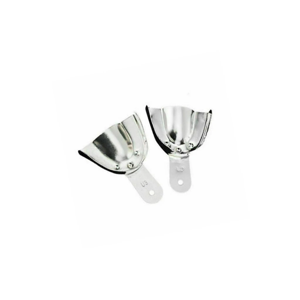 6 Pcs/Pack Dentistry Tray Aluminum Impresion Trays Autoclave Dental Denture Instrument | Красота и здоровье