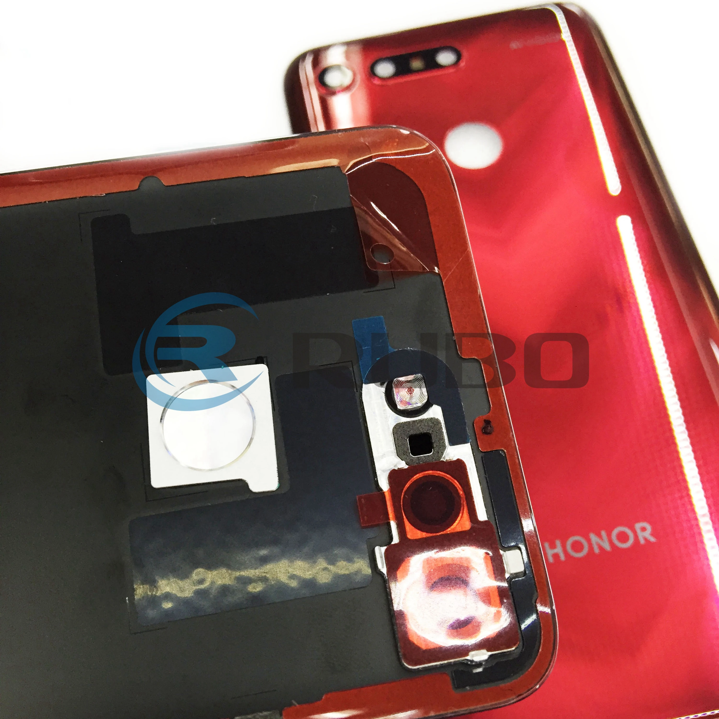 Для huawei Honor View 20 задняя крышка батарейного отсека задняя дверь со стеклянной панелью Корпус чехол с объективом камеры для Honor V20 задняя крышка