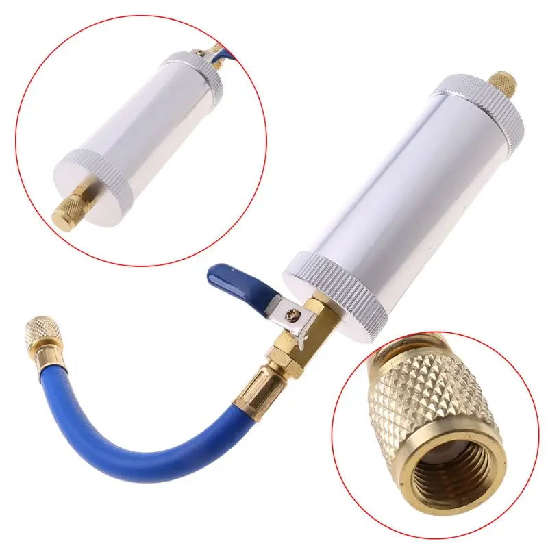 

R12R134a Air Conditioning Car Oil Injection Dye Tool Pure Liquid Coolant Filler Tube Multifunction Repair Modification Auto